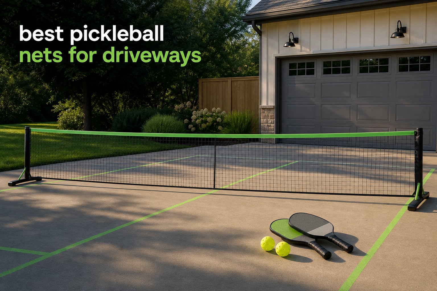 best pickleball nets for driveways