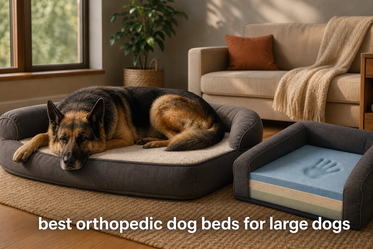 best orthopedic dog beds for large dogs