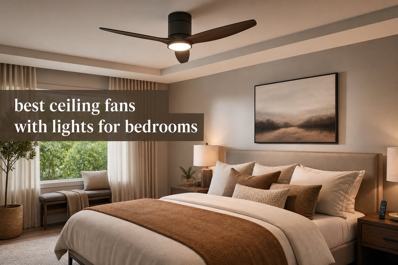 best ceiling fans with lights for bedrooms