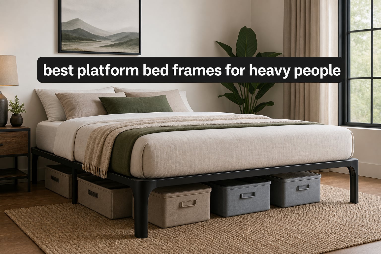 best platform bed frames for heavy people