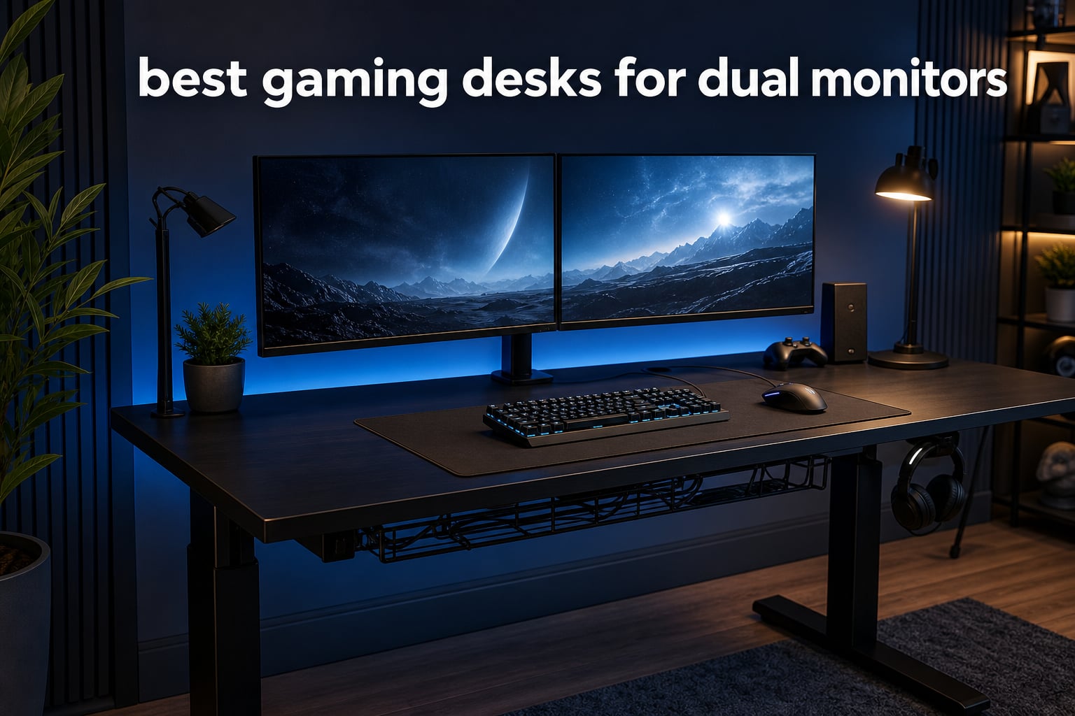 best gaming desks for dual monitors