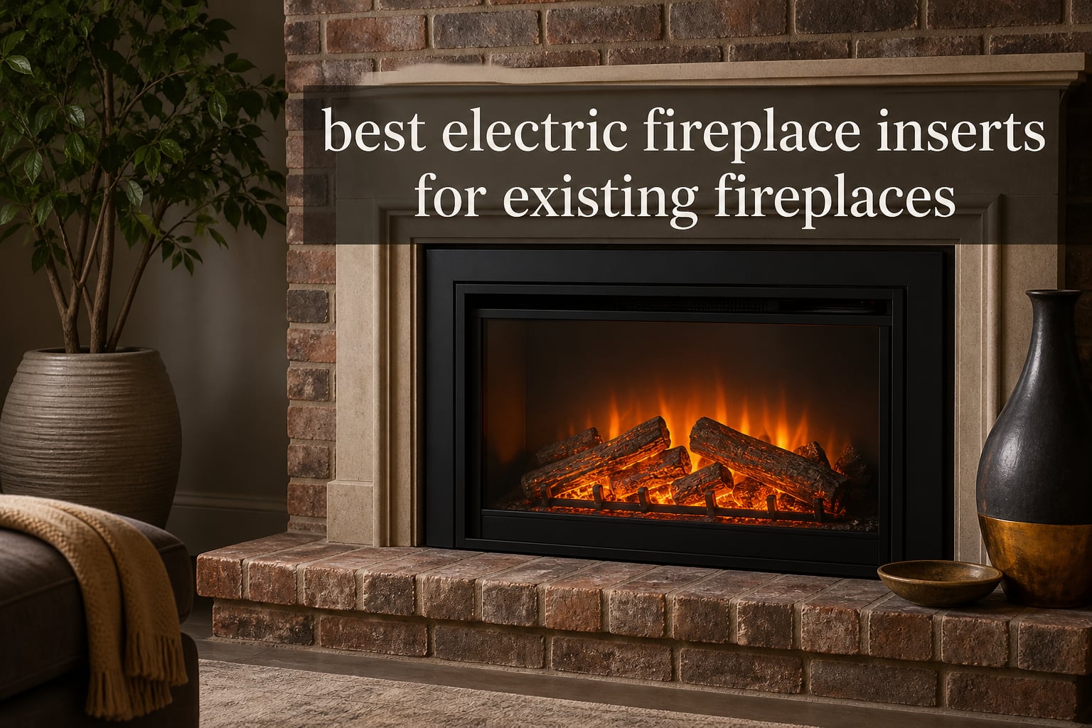 best electric fireplace inserts for existing fireplaces