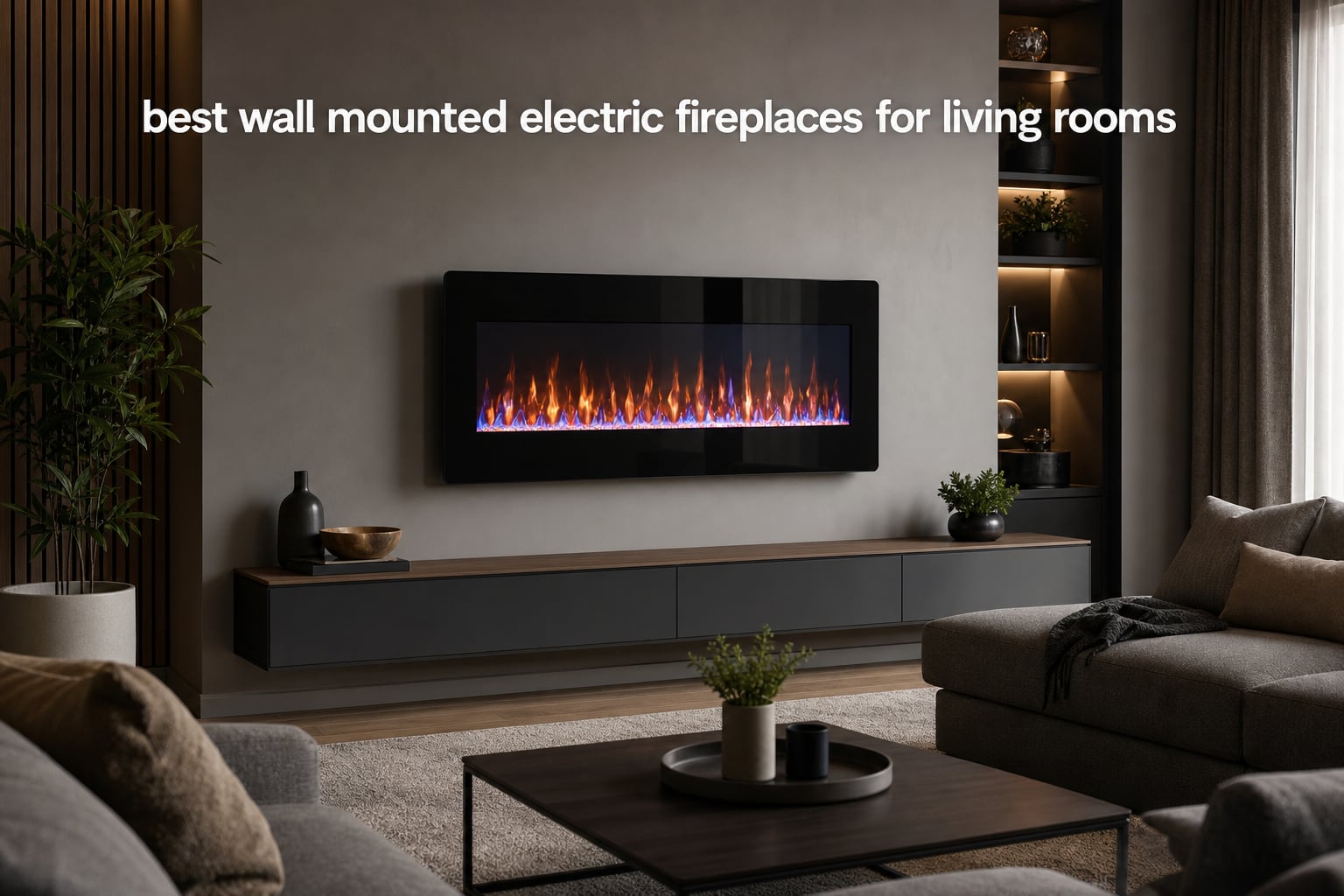 best wall mounted electric fireplaces for living rooms