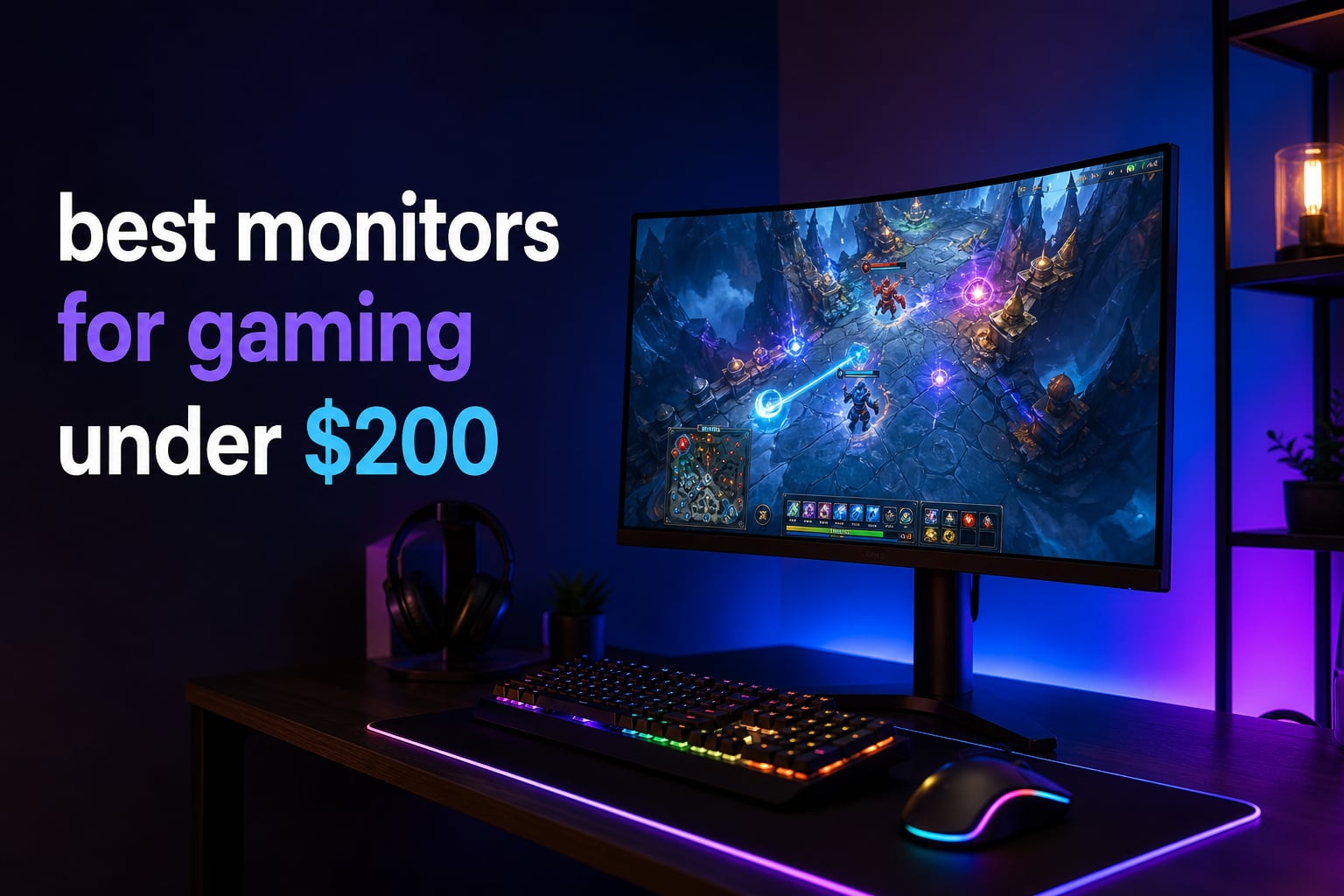 best monitors for gaming under $200