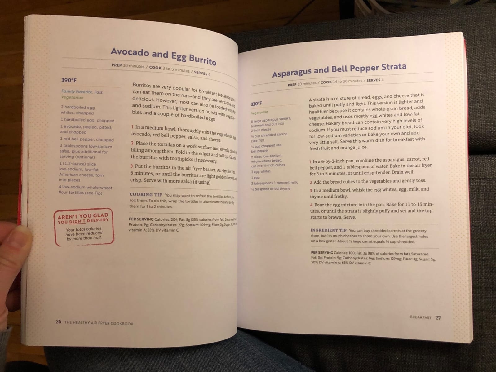 The Healthy Air Fryer Cookbook: Truly Healthy Fried Food Recipes with Low Salt, Low Fat, and Zero Guilt customer photo 2
