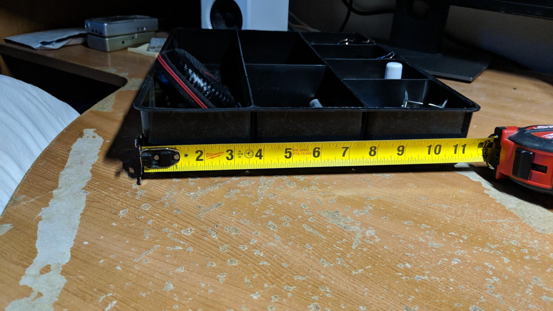 Rubbermaid Extra Deep Desk Drawer Director Tray, Plastic, 11.875 x 15 x 2.5 Inches, Black customer photo 2