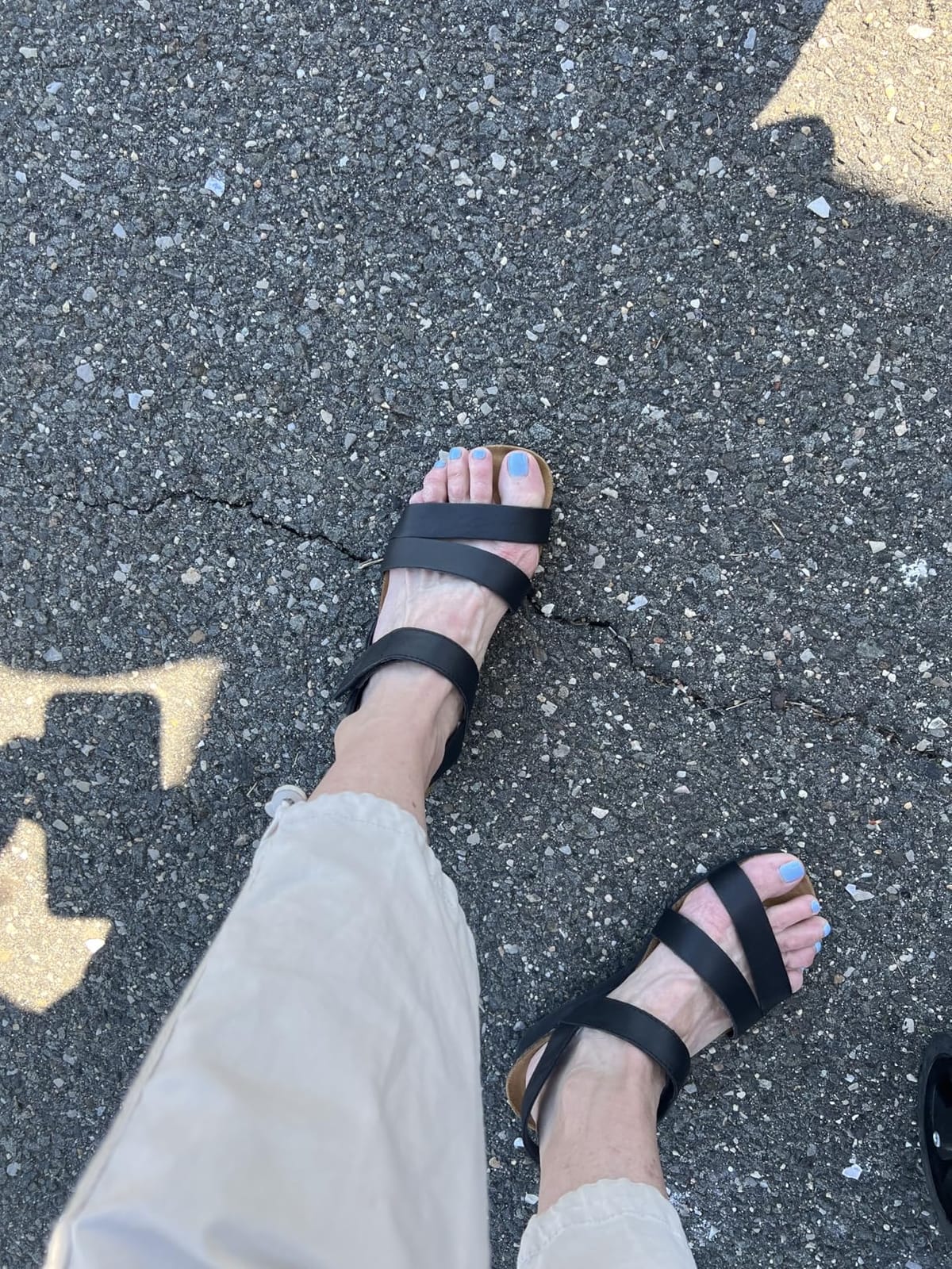 NAOT Kayla Women’s Sandals - Supportive 3-Strap Design with Backstrap, Cork & Latex Footbed - Arch Support - Travel-Friendly Comfortable Walking Sandals for All-Day Wear customer photo 1