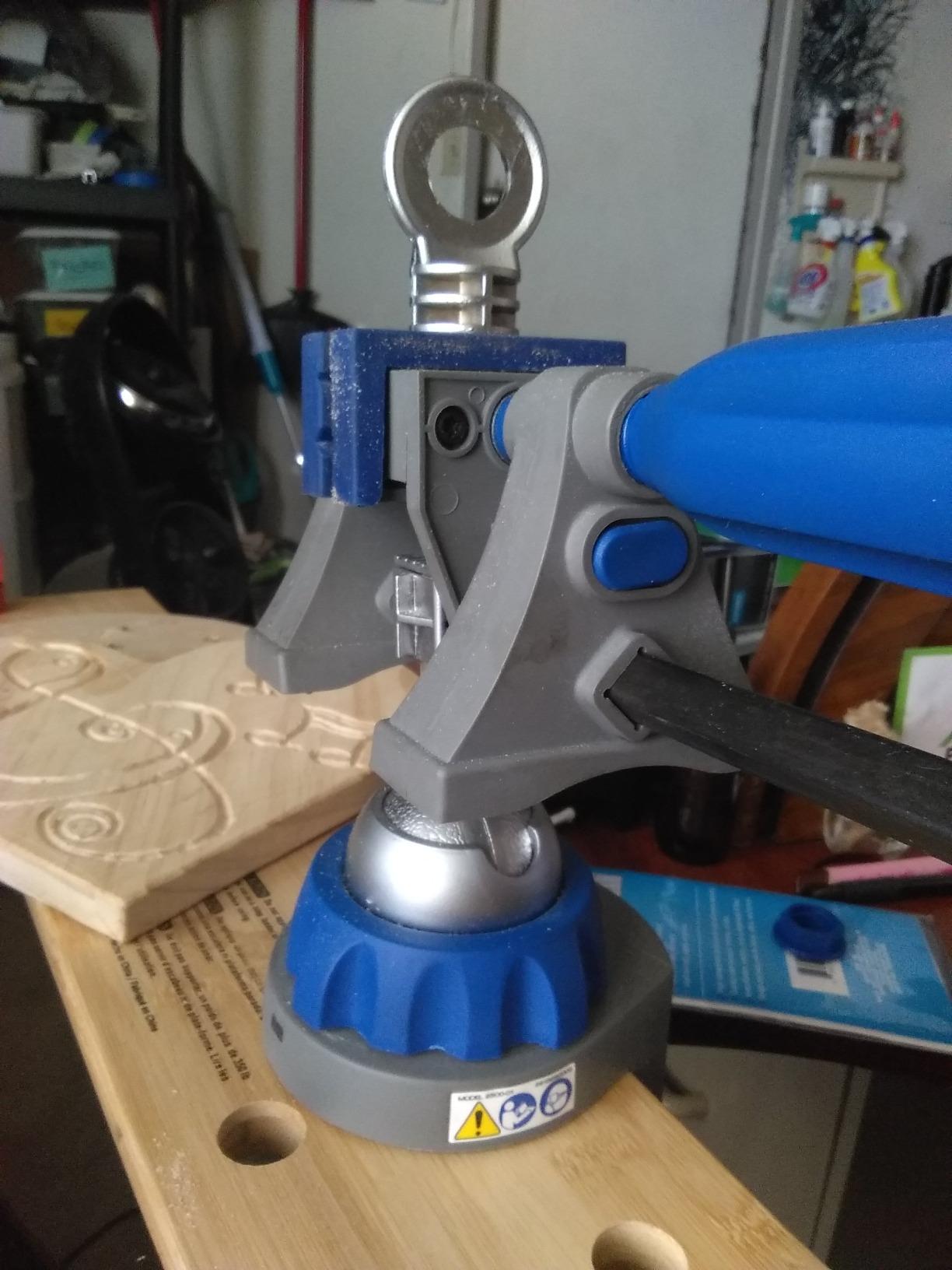 Rotary Tool Multi-Vise, 3-in-1 Attachment (2500-01) | Rotary tool attachment turns Dremel tool into stationary sander, grinder or polisher, easy-to-adjust 360 degree rotating base customer photo 1