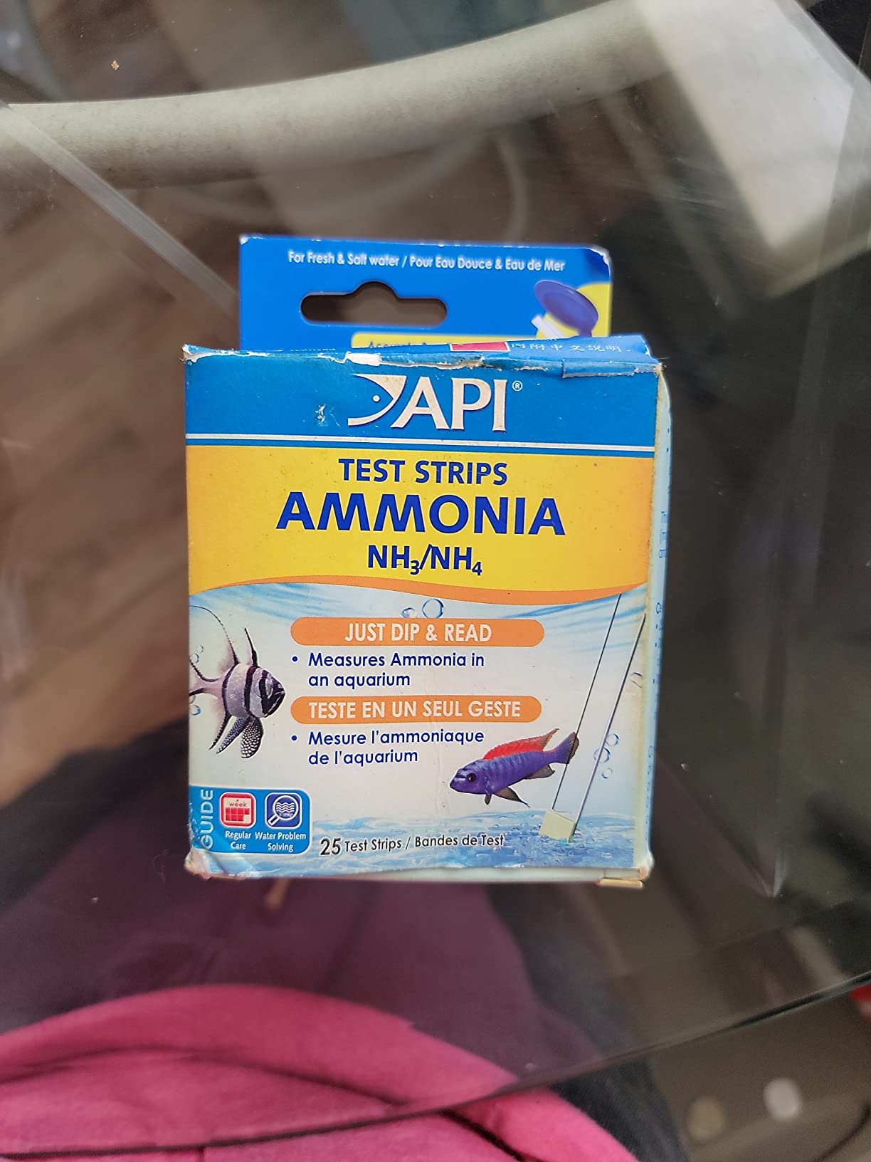 API AMMONIA TEST STRIPS Freshwater and Saltwater Aquarium Water Test Strips 25-Test Box customer photo 1
