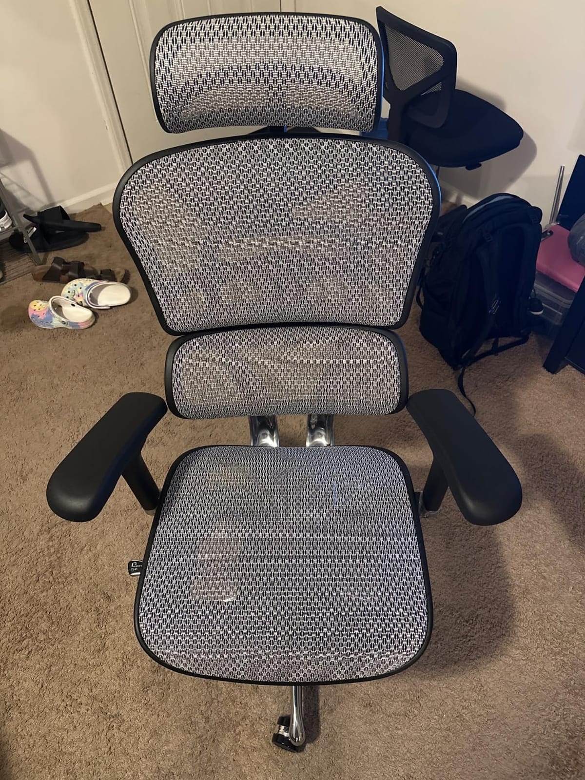 Ergohuman Eurotech ME7ERG GEN2 High Back Mesh Office Chair with Tilt Tension Control, Tilt Lock, Back Angle, Back Height, Synchro Tilt, Seat Height, Seat Depth, and Arm Height Adjustments, Black customer photo 1