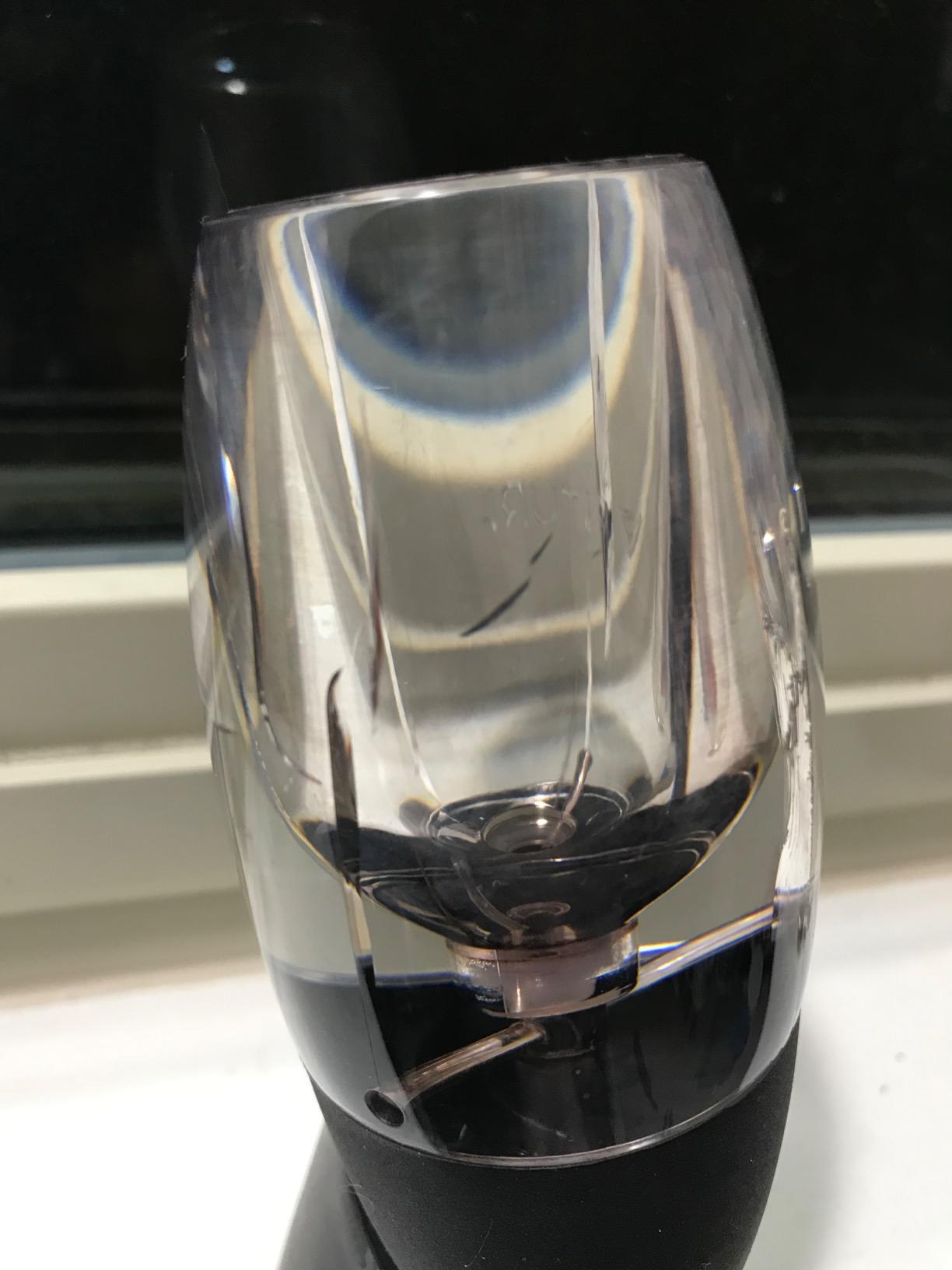 Vinturi Wine Aerator Deluxe Essential Red Wine Pourer and Decanter Tower Stand Set Easily and Conveniently Aerates Wine by the Bottle or Glass and Enhances Flavors with Smoother Finish, Black customer photo 1