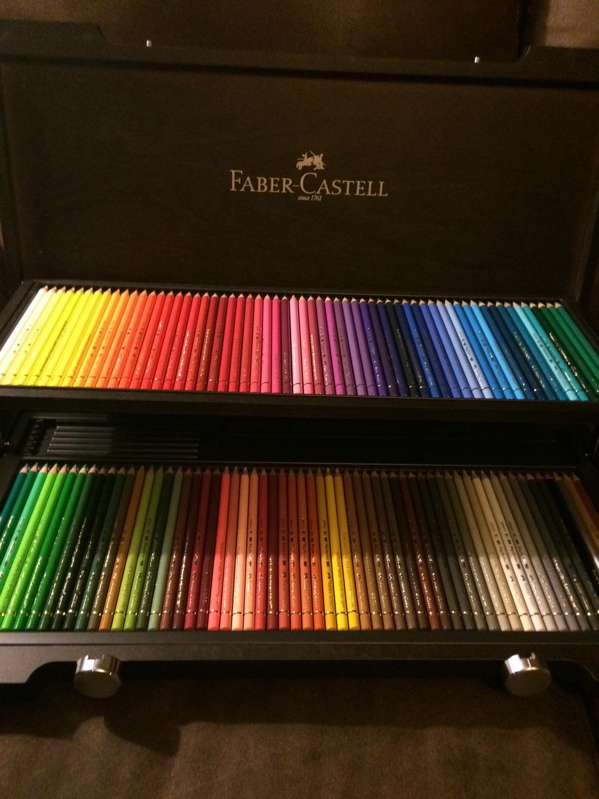 Faber-Castell Polychromos Artists' Color Pencils - Wood Case of 120 - Premium Quality Artist Pencils customer photo 1