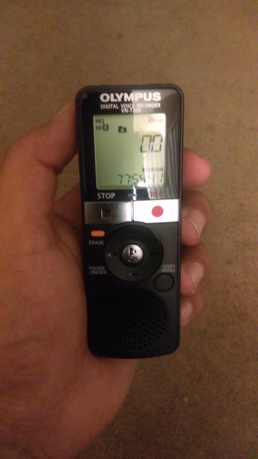 Olympus VN-7200 Digital Voice Recorder customer photo 1