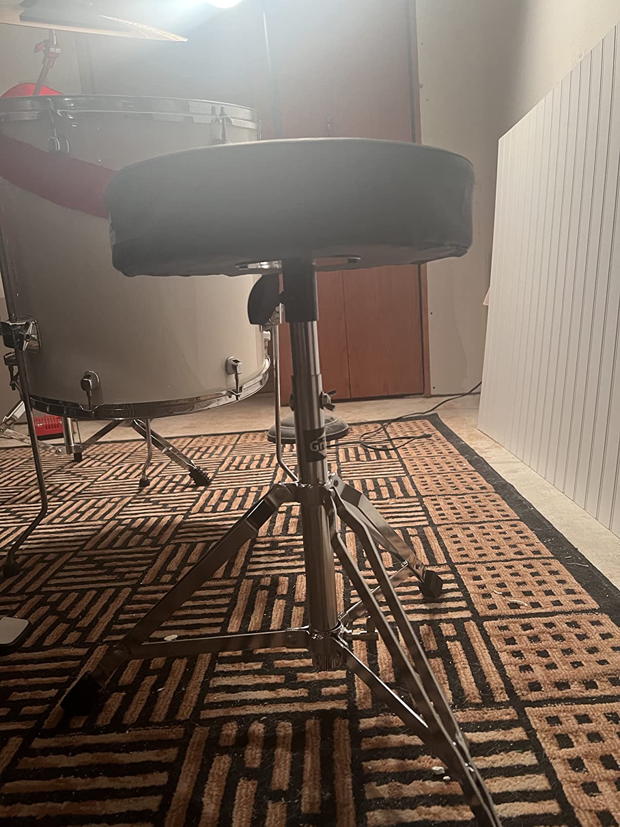 Griffin 6 Piece Drum Hardware Pack (Percussion TiltPro X Edition) - Full Stand Kit with Snare, Hi-Hat, Cymbal Boom, Kick Pedal & Throne for Gigs or Studio customer photo 2