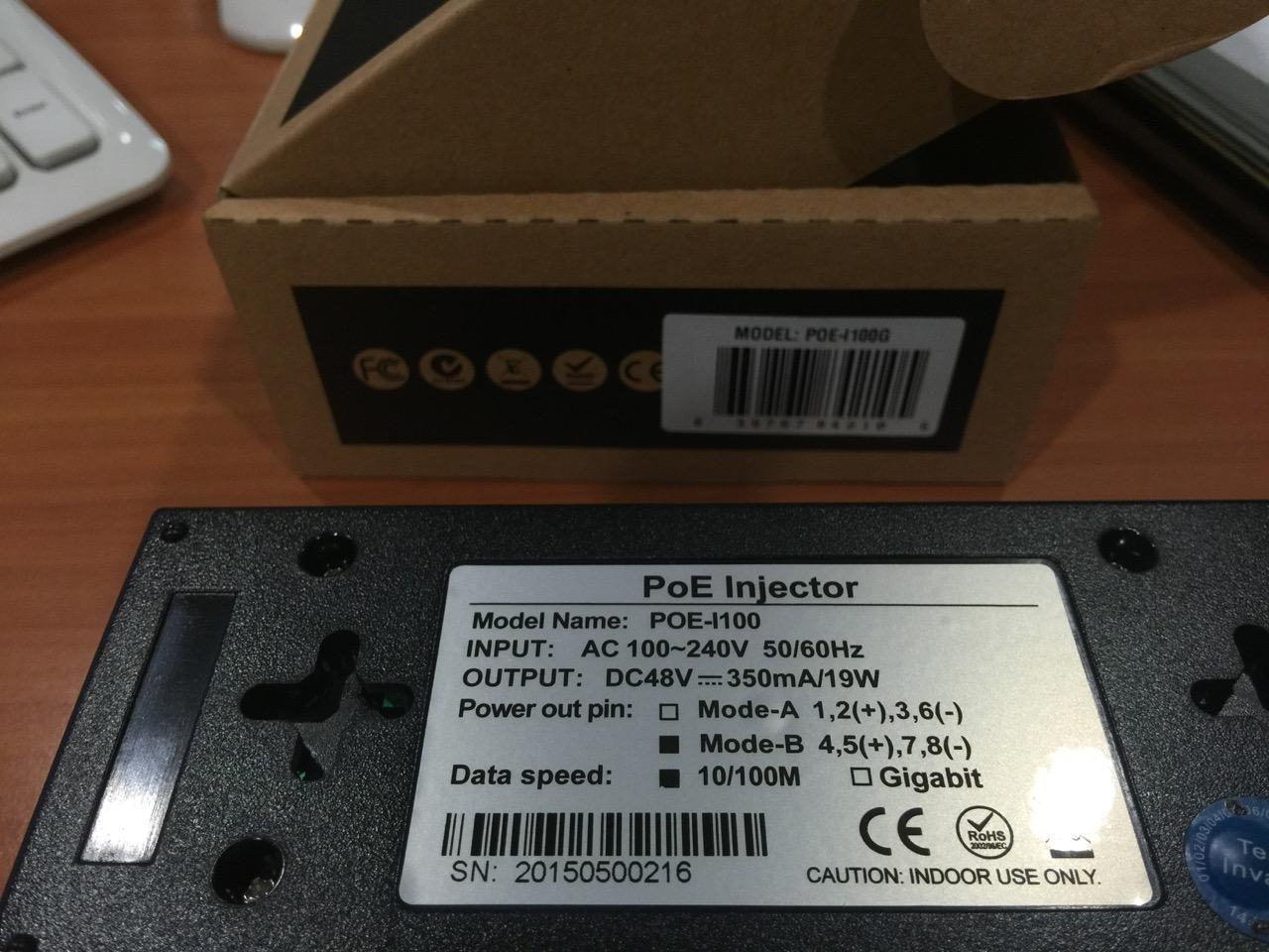 BV-Tech 30W Gigabit PoE+ Injector-Level VI Efficiency- (328 Feet Range) – 54V IEEE 802.3at/af and NDAA Compliant Plug and Play Power Adapter for IP Cameras, CCTV & IP Phones customer photo 2