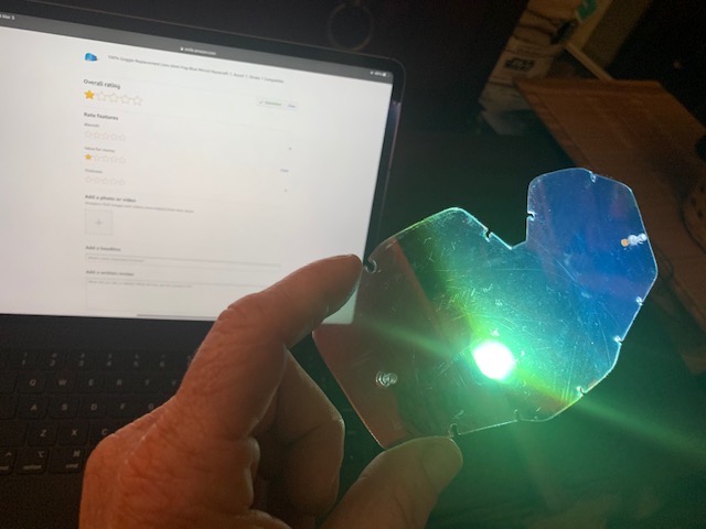 100% Goggle Replacement Lens - Racecraft 1, Accuri 1, Strata 1 Compatible (Anti-Fog-BLUE MIRROR) customer photo 2