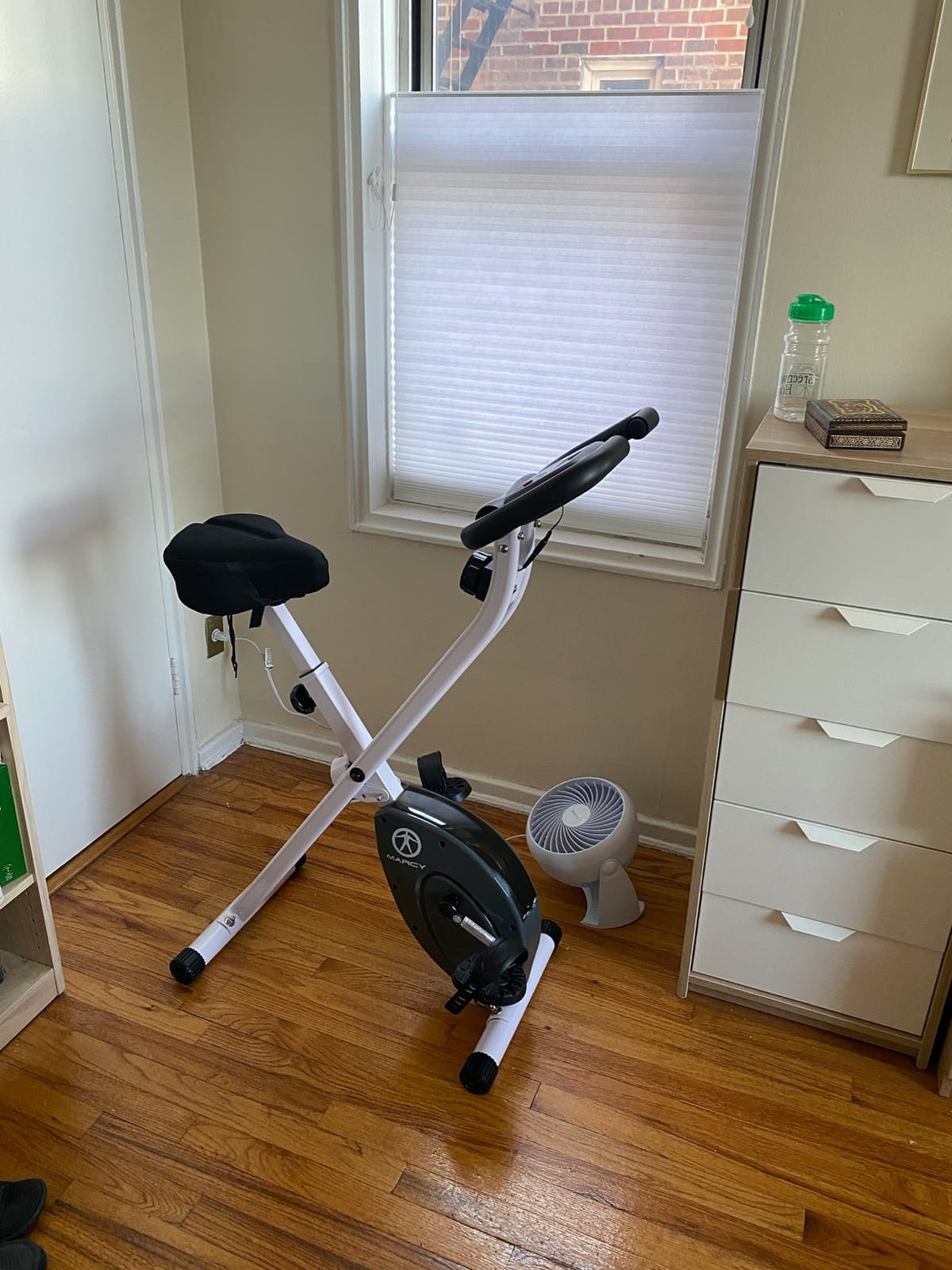 Marcy Foldable Upright Exercise Bike with Adjustable Resistance for Cardio Workout & Strength Training - Multiple Styles Available customer photo 1