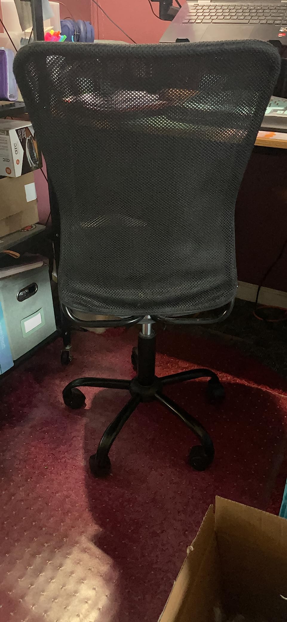 BestOffice | Armless Office Chair | Black | with Lumbar Support customer photo 2