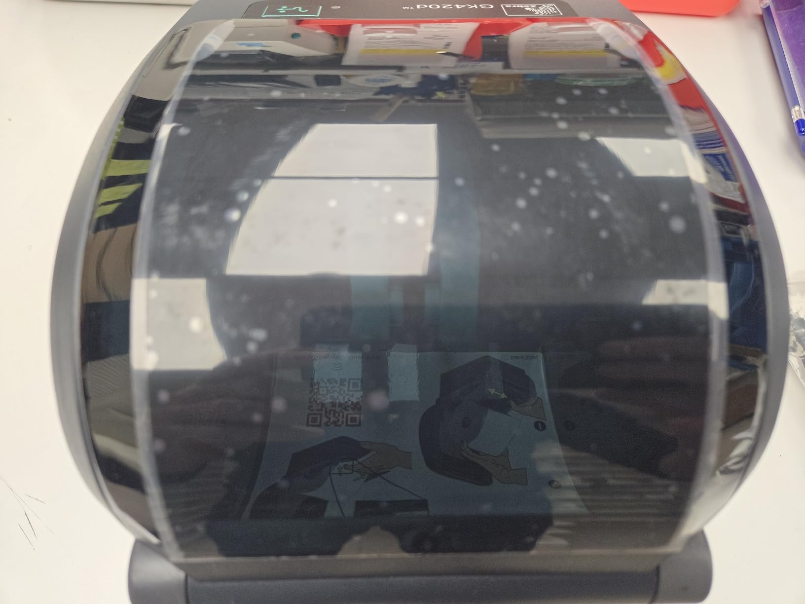 ZEBRA GK420d Direct Thermal Desktop Monochrome Printer Print Width of 4 in USB Serial and Parallel Port Connectivity GK42-202510-000 customer photo 1