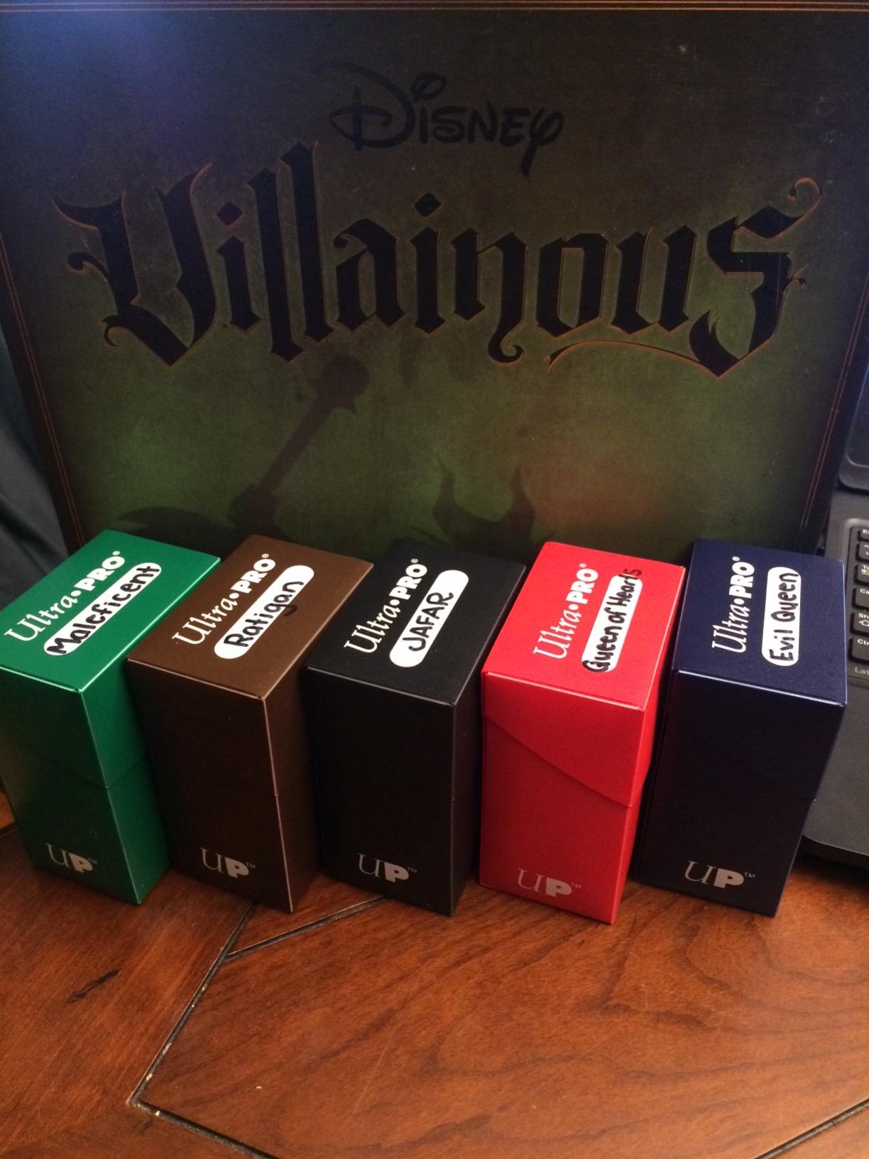 Set of Five New Ultra-Pro Deck Boxes (Dark Colors Incl. Black, Blue, Brown, Green, and Red) for Magic/Pokemon/YuGiOh Cards customer photo 2