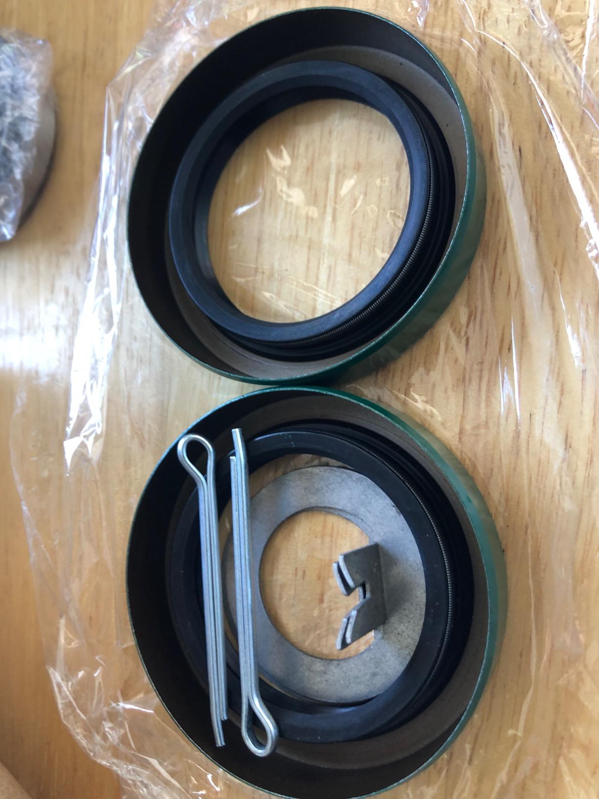 (Set of 2) WPS 3500# Trailer Axle Bearing Kit L68149 L44649 Grease Seal 10-19 I.D. 1.719'' for #84 Spindle customer photo 1