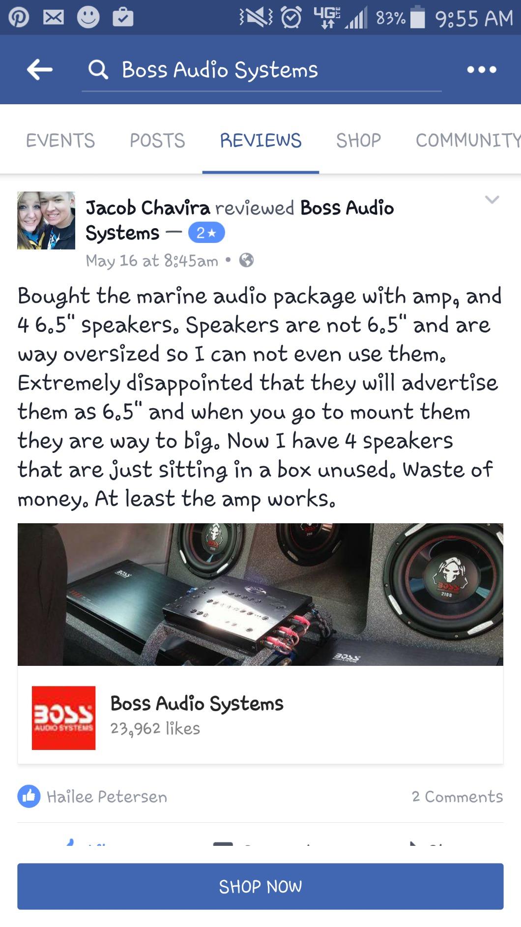 BOSS Audio Systems ASK904B.64 Marine Bluetooth 6.5in Speakers & Amplifier customer photo 1