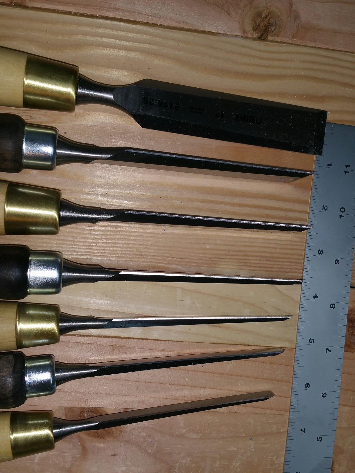 Narex Czech Steel Premium 4 pc Set True Imperial 1/4, 1/2, 3/4, 1 Inch Bench Cabinetmaker Chisels w/Hornbeam Handles 863251 customer photo 1