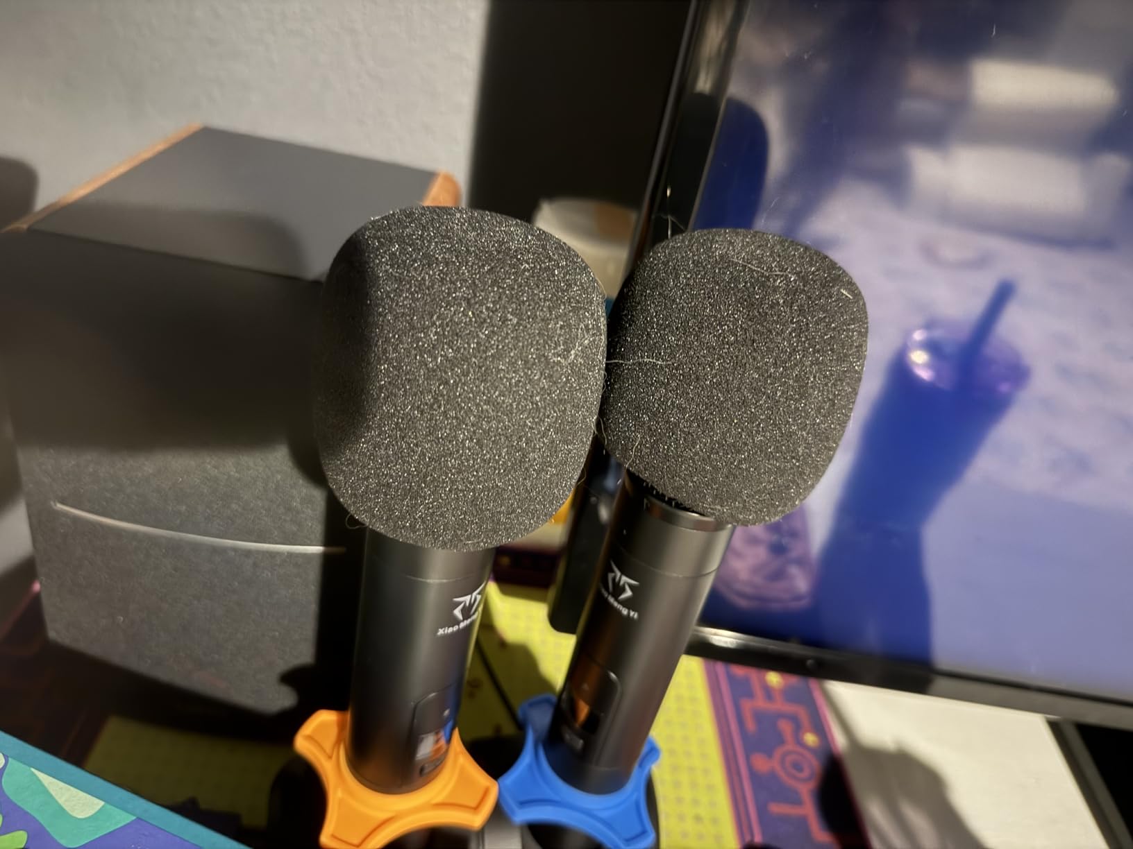 Mudder 5 Pack Foam Mic Cover Handheld Microphone Windscreen (5 Pack) customer photo 2