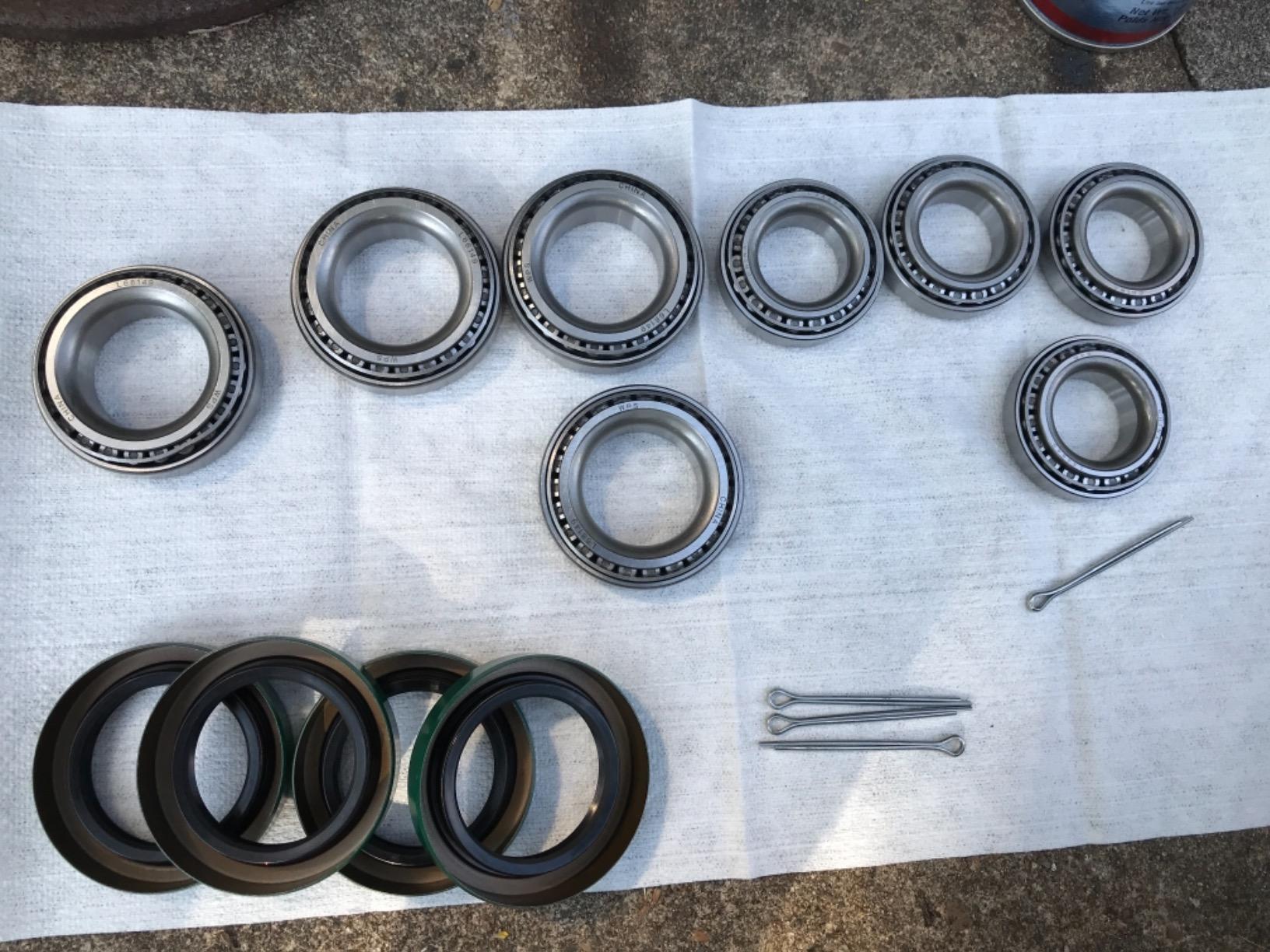 (Set of 4) WESTERNPRIME 3500 LB Trailer Tandem Axle Bearing Kits L68149 L44649 Grease Seal 10-19 I.D. 1.719'' for #84 Spindle customer photo 1