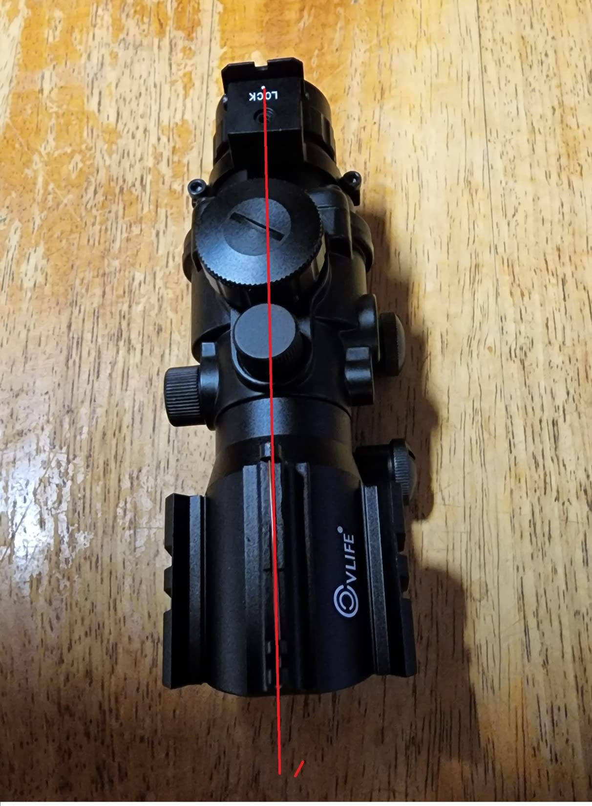 CVLIFE 4x32 Prism Hunting Rifle Scope Red & Green & Blue Illuminated Reticle Scope with Fiber Optic Sight customer photo 2