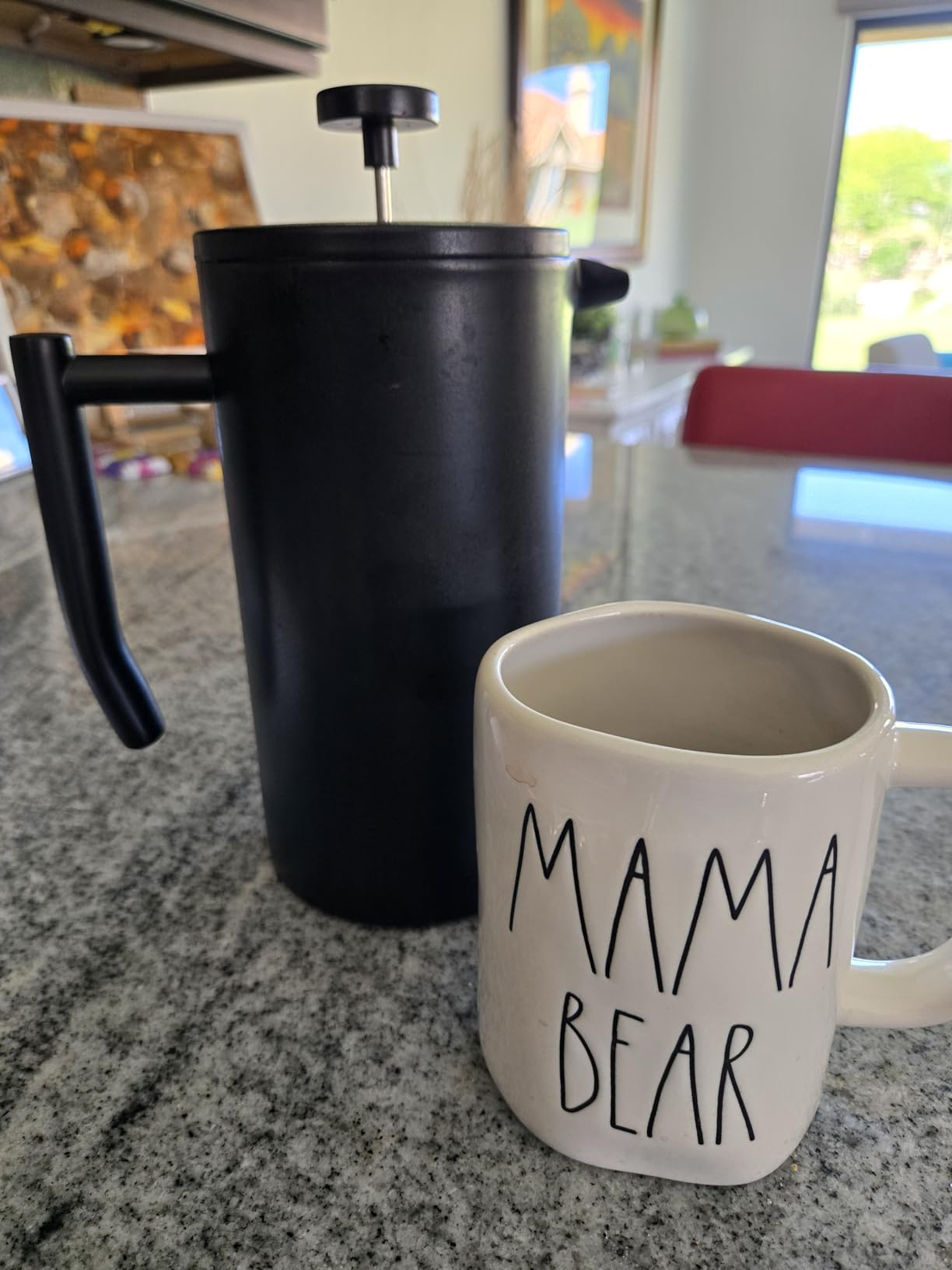 Large Insulated French Press Coffee Maker, Matte-Black Stainless Steel 50oz | Double-Wall Heat Retention, 4-Stage Grounds Free Filtration, 304-Stainless Steel, 2 Extra Filters, Coffee Tea Travel Camping customer photo 1