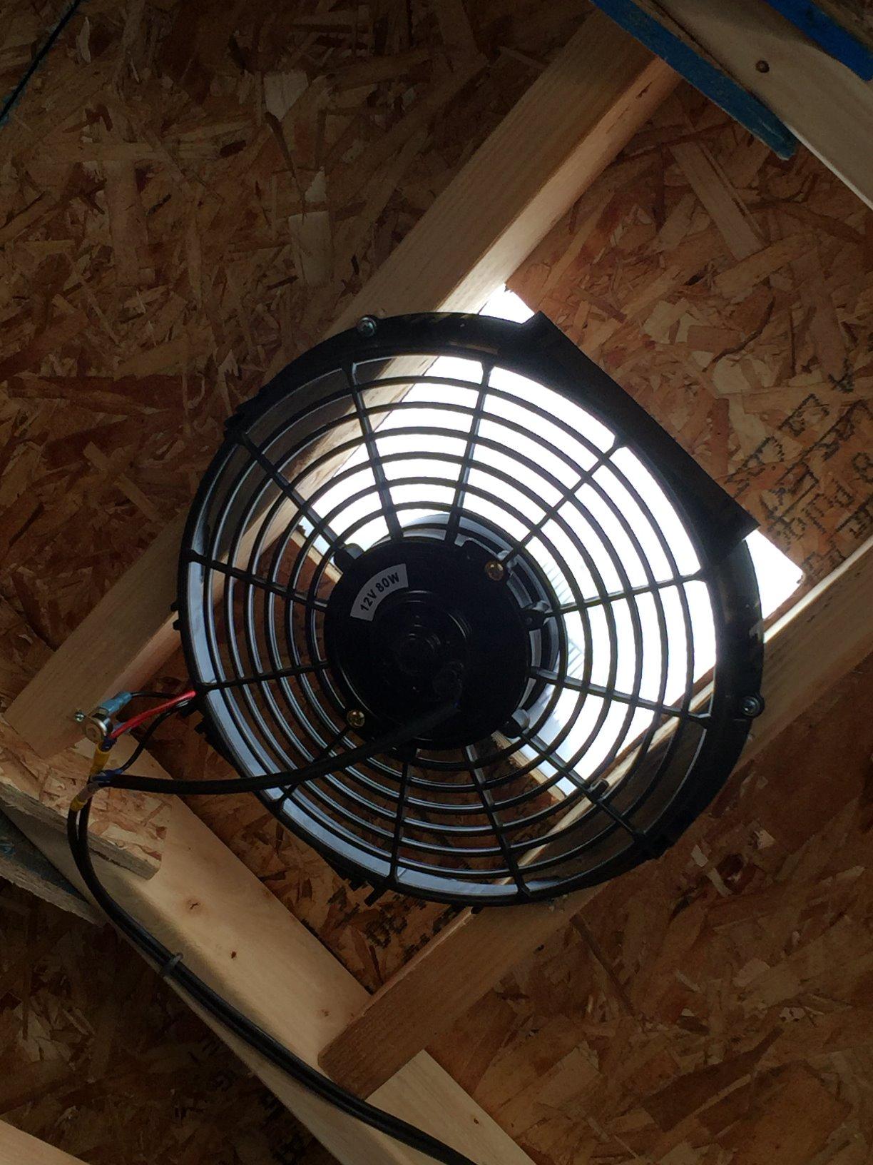 Amtrak Solar 12-Inch Solar Attic Exhaust Fan - USA-Made, Plug & Play, Whisper-Quiet Ventilation for Attic, Garage, Shed, Greenhouse (Fan Only) customer photo 1