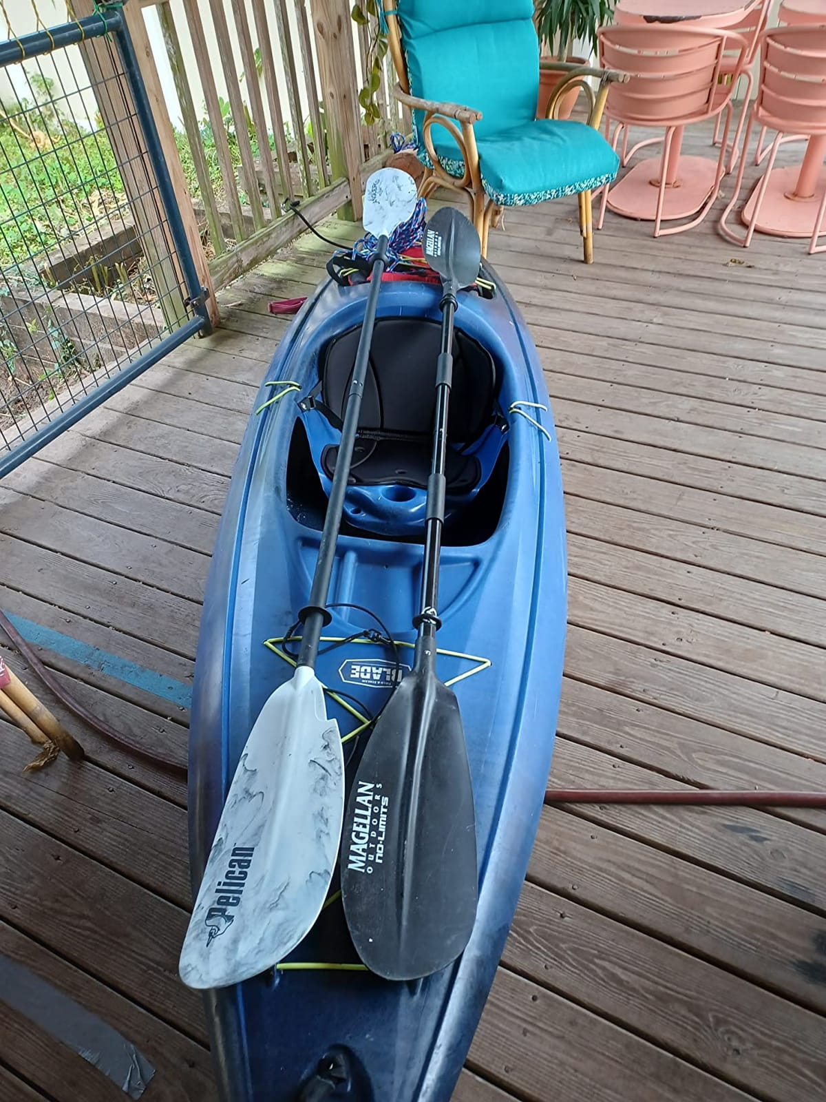 Pelican - Poseidon Angler Paddle - Aluminum Shaft with Reinforced Fiberglass Blades - Lightweight, Adjustable Kayaks Paddles - Perfect for Kayak Fishing customer photo 1