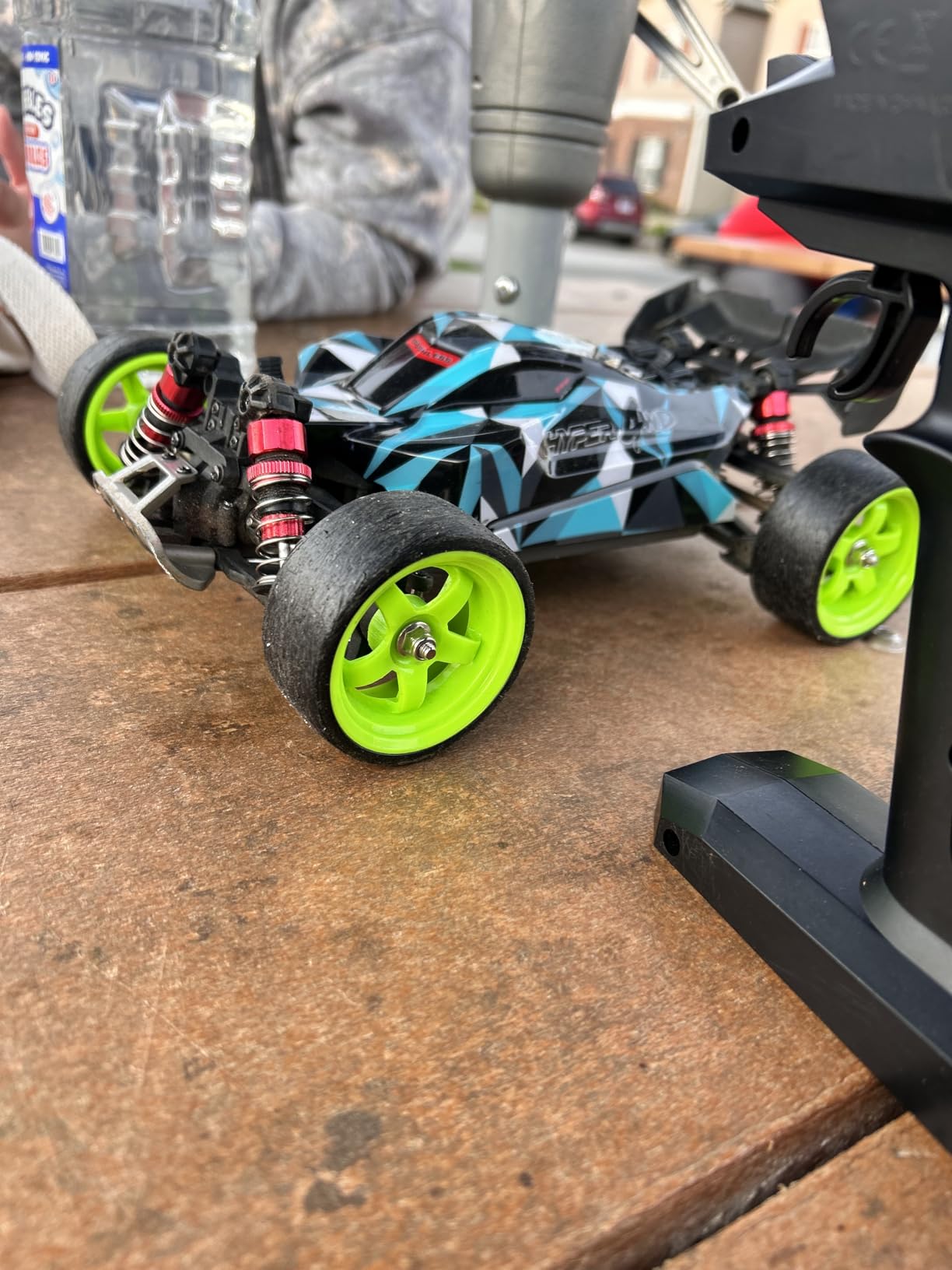 HobbyPark Hard Plastic 12mm Hex RC Drift Wheels and Tires for 1/10 Scale Tamiya HPI Traxxas Kyosho Redcat HSP Drifting, Set of 4 customer photo 1