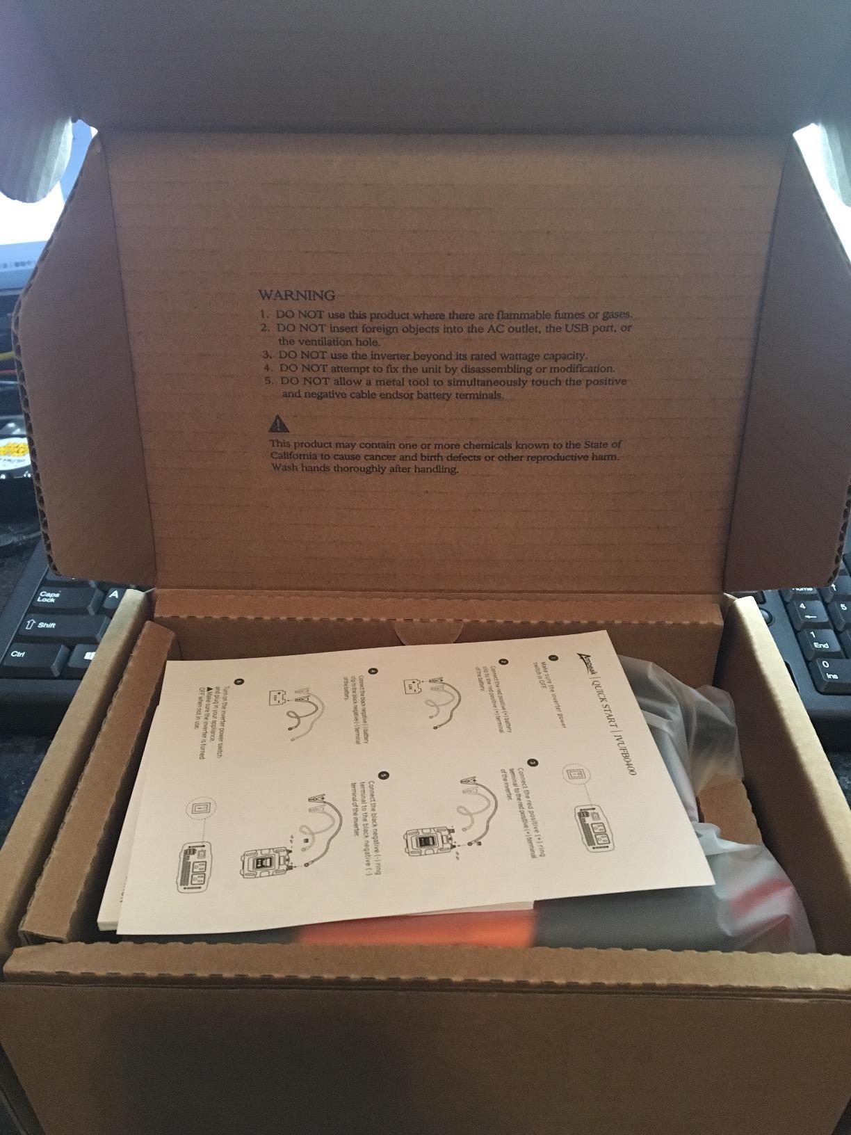 Ampeak 400W Power Inverter, 12V DC to 110V AC, 11 Protections customer photo 2