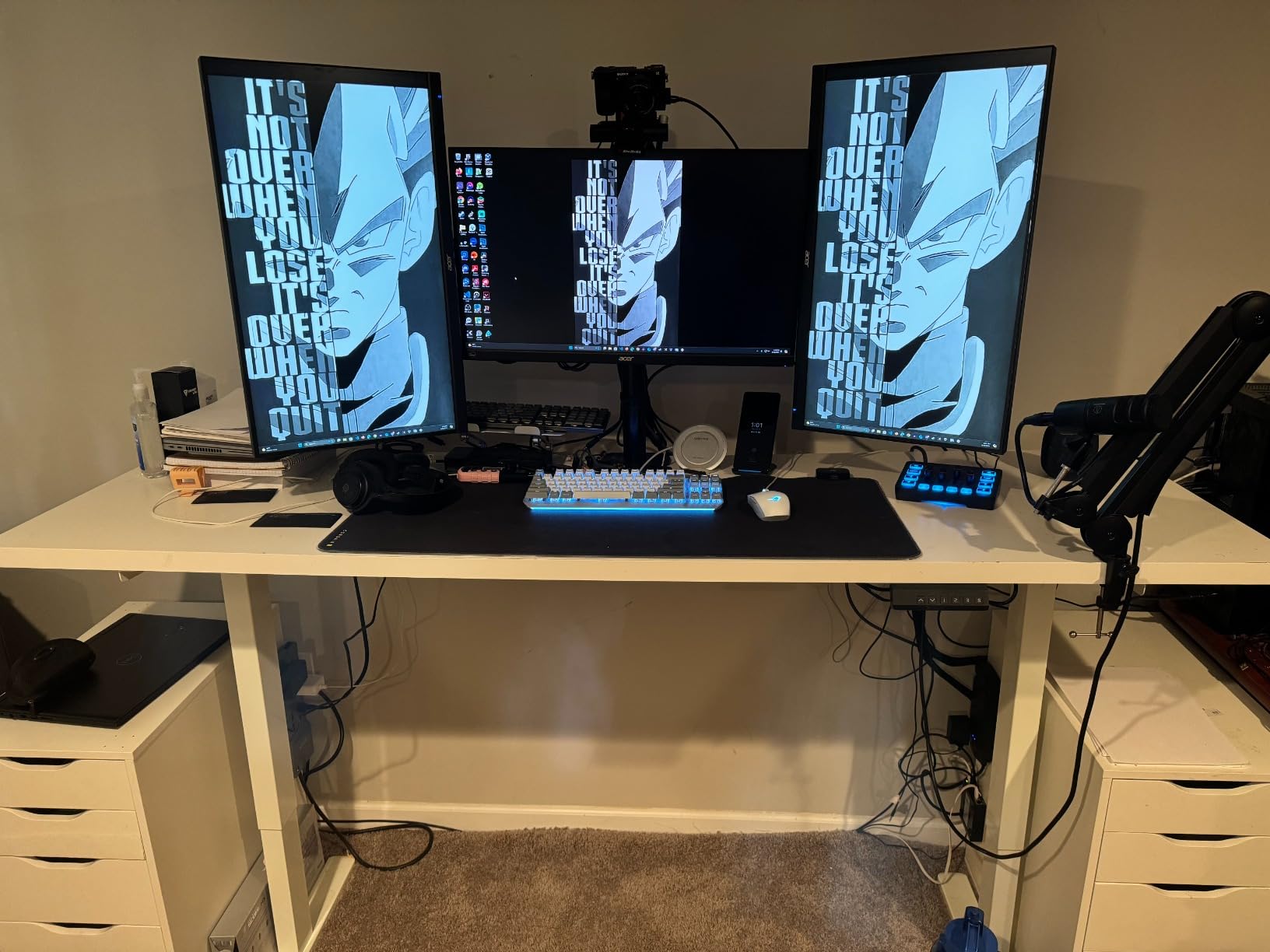 VIVO Black Dual Motor Electric Standing Desk Frame, DESK-V103E customer photo 2
