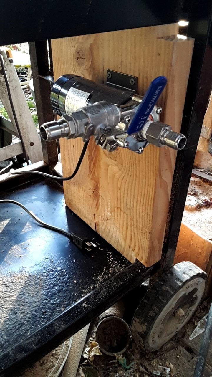 FERRODAY Wort Brewing Pump, Stainless Head Magnetic Drive for Wort Transfer | High Temp Homebrew Beer Pump with 1/2