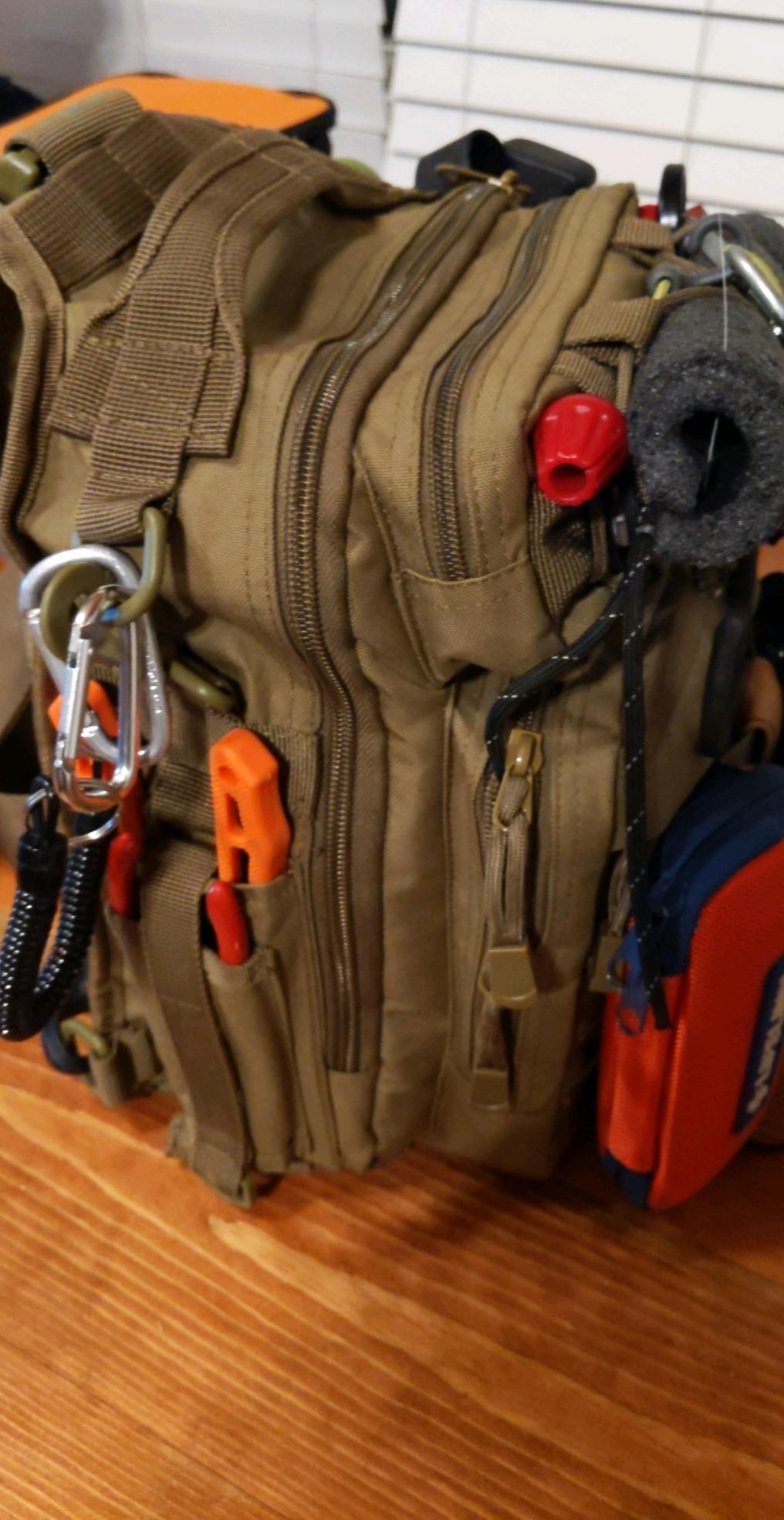 Piscifun Fishing Backpack Tackle Bag, MOLLE & 2 Rod Holders, Multi Storage customer photo 2