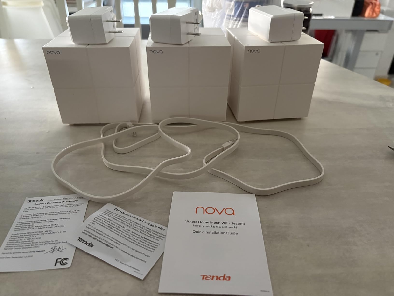 Tenda Nova Mesh WiFi System MW6 - Covers up to 4-6 Bedroom Houses- AC1200 Whole Home WiFi Mesh System - Gigabit Dual-Band Mesh Network - Replaces Wireless Router and WiFi Extender - 3-Pack customer photo 2