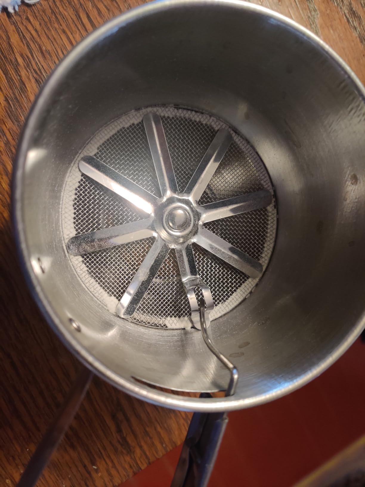 RSVP International Endurance® Stainless Steel Vintage One-Hand Sifter, 1 Cup | Top Cakes, Sift Flour, Marinade BBQ & More | Dishwasher Safe | Powder Sugar, Sift Flour, Spread Toppings & More customer photo 2