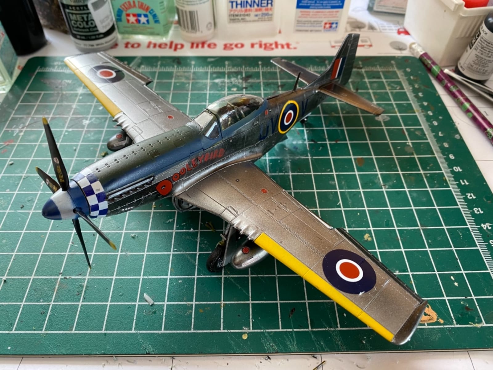 Airfix North American MK IV/P-51K Mustang 1:48 WWII Military Aircraft Plastic Model Kit A05137 customer photo 1