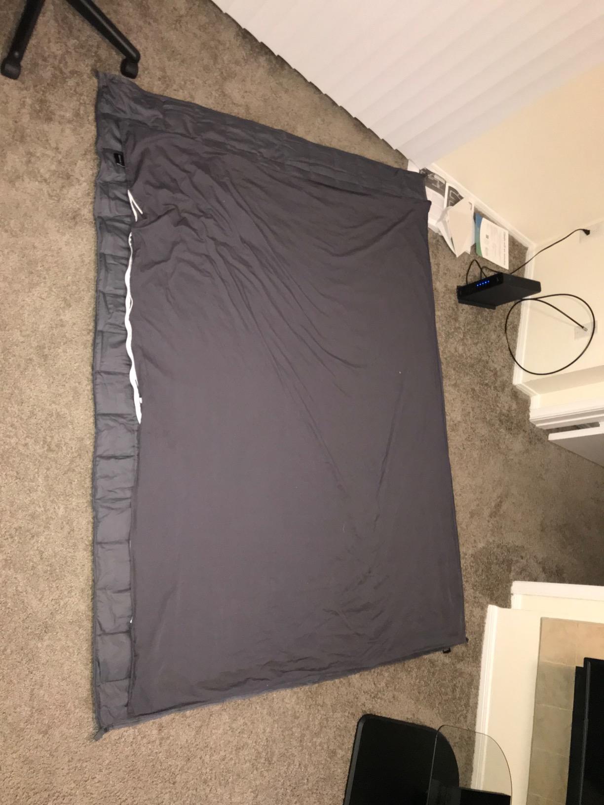 ZonLi Duvet Cover for Weighted Blanket | Breathable Soft Weighted Blanket Cover Queen Size Removable Cooling Comforter Cover for All Season(Grey, 60'' x 80'') customer photo 1