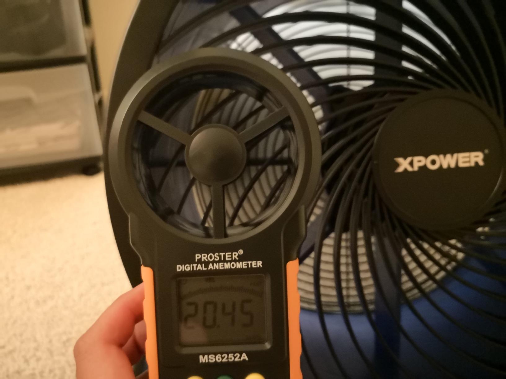 XPOWER FC-300 Heavy Duty Industrial High Velocity Whole Room Air Mover Air Circulator Utility Shop Floor Fan, Variable Speed, Timer, 14 inch, 2100 CFM, Black, Blue customer photo 1