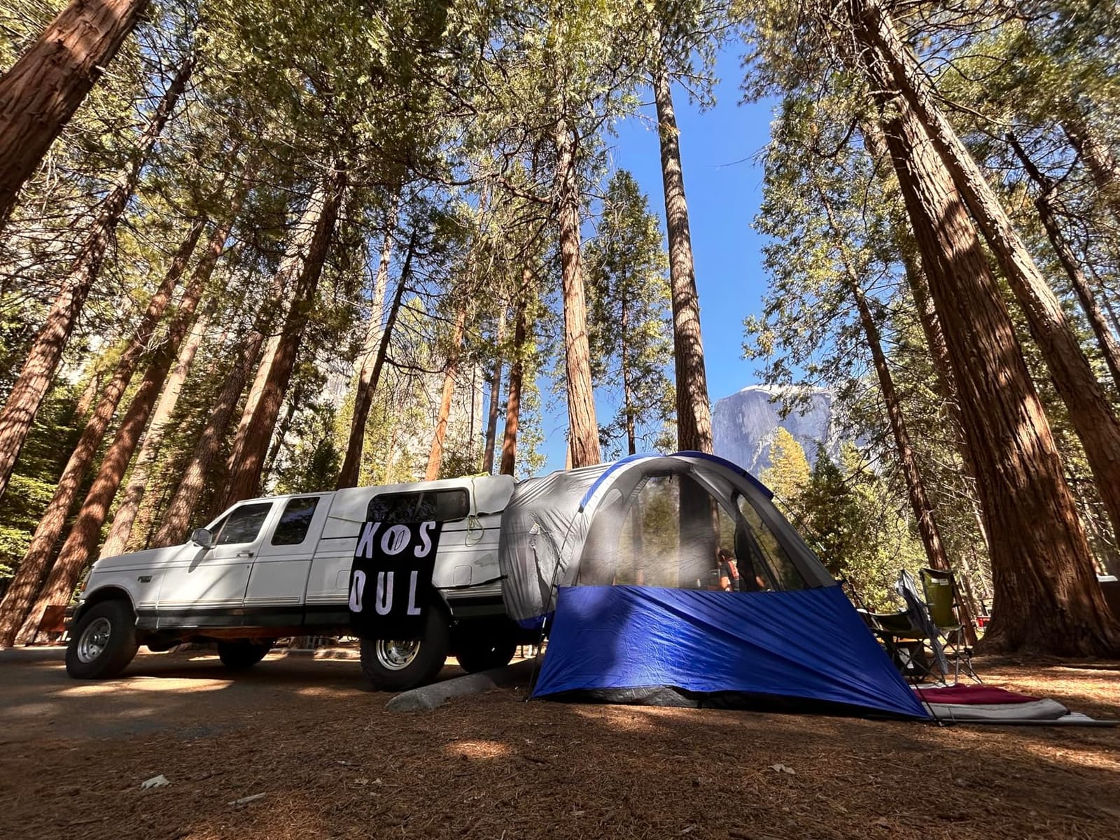 Napier Sportz Link | Truck Bed Tent Camping Accessory | 8' x 8' Ground Tent Attachment | 4-Person Tent | Attaches to Napier Pickup Truck Tents - Truck Tent Not Included | Blue/Gray | Model 51000 customer photo 2