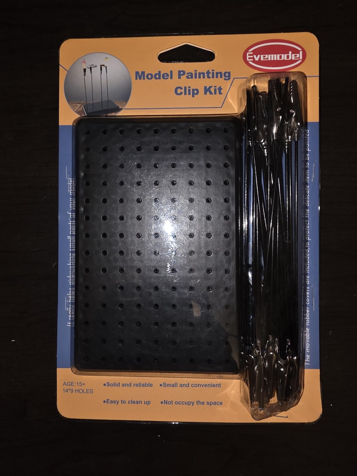 GJJC09B 1PC Painting Stand Base and 20PCS Alligator Clip Stick Set Modeling Tools for Airbrush Hobby Model Parts New customer photo 1