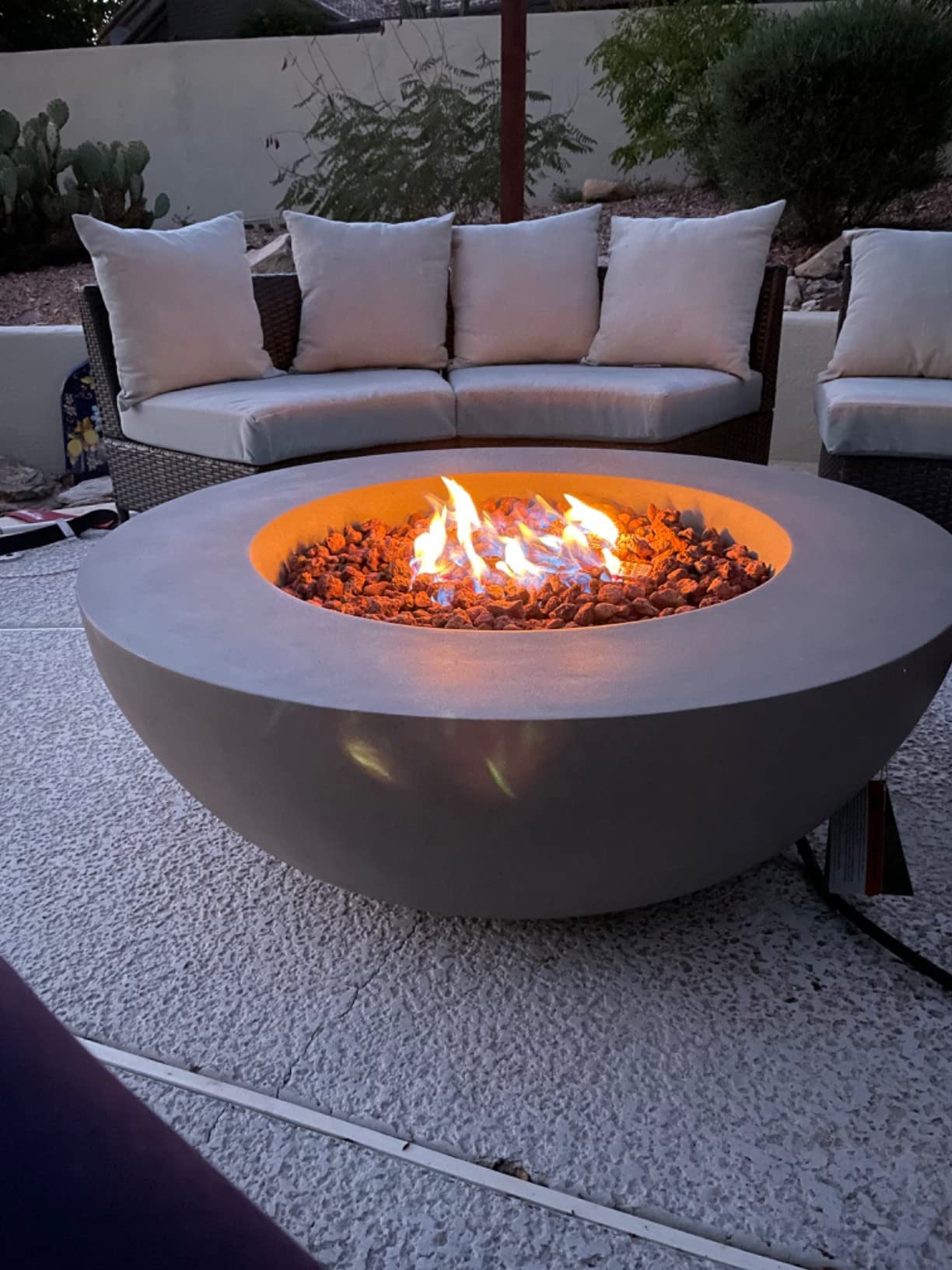 Lunar Bowl Fire Table Outdoor Fire Pit 42