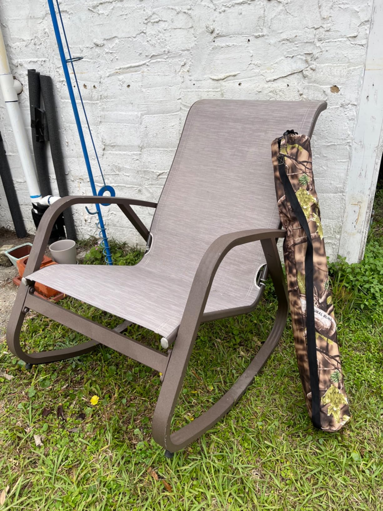 AUSCAMOTEK Pop Up Ground Blind for Deer Duck Turkey Hunting Portable Quick Setup Lightweight Green/Brown/Dry Grass Ground Peg Included customer photo 2