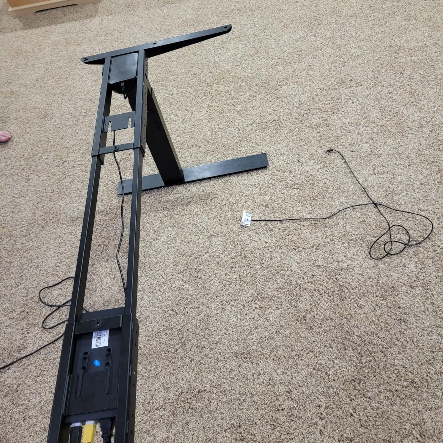 UPLIFT DESK Bamboo (48 x 30 inch) Standing Desk 2-Leg V3 Adjustable Stand Up C-Frame (Black), Advanced Keypad, Wire Grommets, Wire Tray, Rocker Board customer photo 2