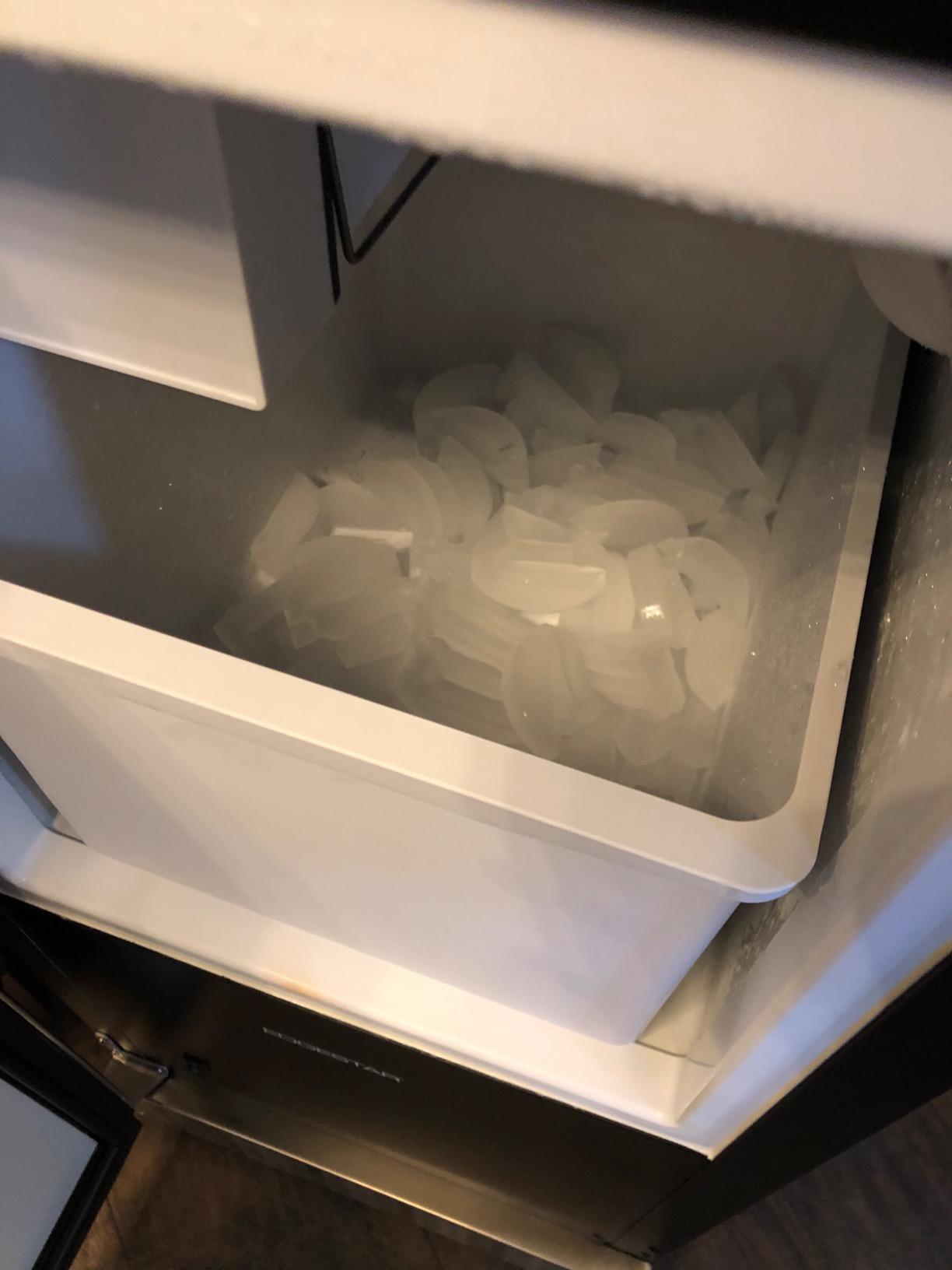 EdgeStar IB250 15 Inch Wide 20 Lbs. Capacity Free Standing and Undercounter Ice Maker with 25 Lbs. Daily Ice Production - Stainless Steel customer photo 2