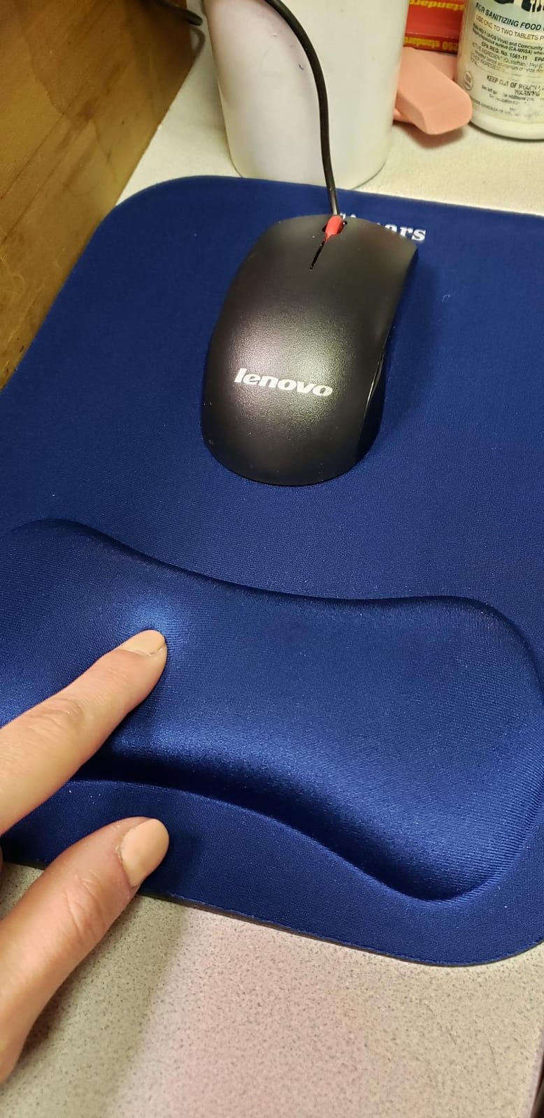 Gimars Large Smooth Superfine Fibre Memory Foam Ergonomic Mouse Pad Wrist Rest Support Mousepad with Nonslip Base for Laptop, Computer, Gaming&Office customer photo 1